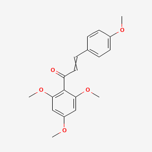 molecular formula C19H20O5 B15505481 3-(4-Methoxyphenyl)-1-(2,4,6-trimethoxyphenyl)prop-2-en-1-one 