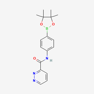 N-[4-(4,4,5,5-Tetramethyl-1,3,2-dioxaborolan-2-yl)phenyl]-3-pyridazinecarboxamide