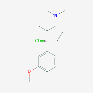 (3R)-3-chloro-3-(3-methoxyphenyl)-N,N,2-trimethylpentan-1-amine