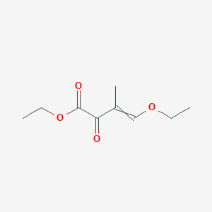 molecular formula C9H14O4 B15505534 Ethyl 4-ethoxy-3-methyl-2-oxobut-3-enoate 