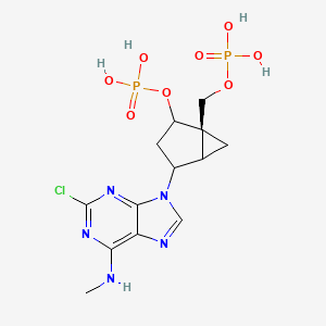 [(1R)-4-[2-chloro-6-(methylamino)purin-9-yl]-2-phosphonooxy-1-bicyclo[3.1.0]hexanyl]methyl dihydrogen phosphate