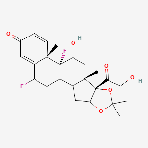 (8S,9S,12R,13S)-12,19-difluoro-11-hydroxy-8-(2-hydroxyacetyl)-6,6,9,13-tetramethyl-5,7-dioxapentacyclo[10.8.0.02,9.04,8.013,18]icosa-14,17-dien-16-one