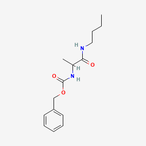 Carbamic acaid, N-(1-butylaminocarbonyl)ethyl-, benzyl ester