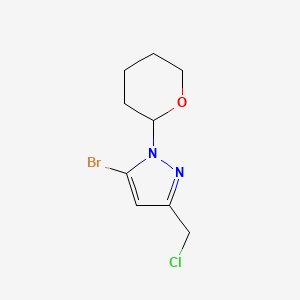 5-Bromo-3-(chloromethyl)-1-(tetrahydro-2H-pyran-2-yl)-1H-pyrazole