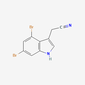 2-(4,6-Dibromo-1H-indol-3-yl)acetonitrile