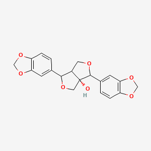 molecular formula C20H18O7 B15505730 (+)-Paulownin 