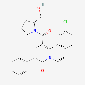 (R)-10-Chloro-1-(2-(hydroxymethyl)pyrrolidine-1-carbonyl)-3-phenyl-4H-pyrido[2,1-a]isoquinolin-4-one