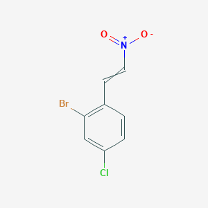 molecular formula C8H5BrClNO2 B15505764 2-Bromo-4-chloro-1-(2-nitrovinyl)benzene 