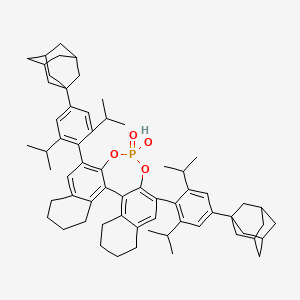 10,16-Bis[4-(1-adamantyl)-2,6-di(propan-2-yl)phenyl]-13-hydroxy-12,14-dioxa-13lambda5-phosphapentacyclo[13.8.0.02,11.03,8.018,23]tricosa-1(23),2,8,10,15,17-hexaene 13-oxide