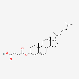 4-[[(10R,13R)-10,13-dimethyl-17-(6-methylheptan-2-yl)-2,3,4,7,8,9,11,12,14,15,16,17-dodecahydro-1H-cyclopenta[a]phenanthren-3-yl]oxy]-4-oxobutanoic acid