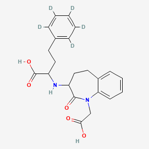 2-[[1-(carboxymethyl)-2-oxo-4,5-dihydro-3H-1-benzazepin-3-yl]amino]-4-(2,3,4,5,6-pentadeuteriophenyl)butanoic acid