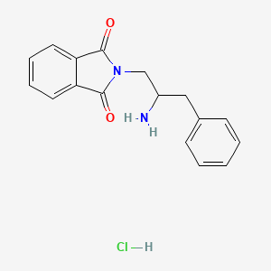 2-(2-Amino-3-phenylpropyl)isoindole-1,3-dione;hydrochloride