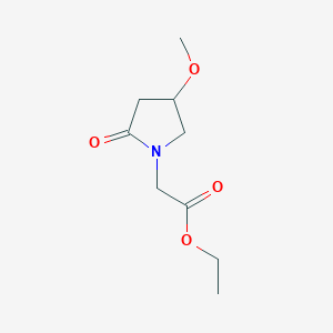 molecular formula C9H15NO4 B15505839 Ethyl (4-methoxy-2-oxopyrrolidin-1-yl)acetate 