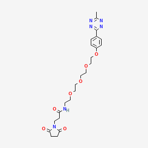 molecular formula C24H32N6O7 B15505864 3-(2,5-dioxopyrrolidin-1-yl)-N-[2-[2-[2-[2-[4-(6-methyl-1,2,4,5-tetrazin-3-yl)phenoxy]ethoxy]ethoxy]ethoxy]ethyl]propanamide 