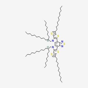 3,27-bis(2-octyldodecyl)-8,22-di(undecyl)-6,10,15,20,24-pentathia-3,14,16,27-tetrazaoctacyclo[16.9.0.02,12.04,11.05,9.013,17.019,26.021,25]heptacosa-1(18),2(12),4(11),5(9),7,13,16,19(26),21(25),22-decaene