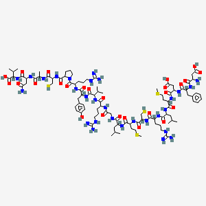 molecular formula C96H155N29O26S4 B15505921 Dfdmlrcmlg rvyrpcaqv 