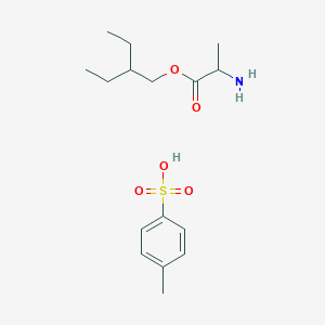 molecular formula C16H27NO5S B15505926 2-Ethylbutyl (2S)-2-aminopropanoate;4-methylbenzenesulfonic acid 