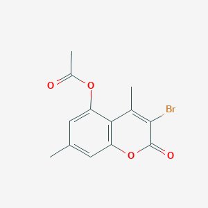 3-Bromo-4,7-dimethyl-2-oxo-2H-chromen-5-yl acetate