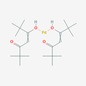 molecular formula C22H40O4Pd B15506002 Bis(2,26,6Tetramethylheptanedionato)palladium(II) 