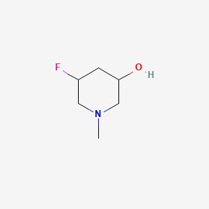 molecular formula C6H12FNO B15506017 5-Fluoro-1-methylpiperidin-3-ol 