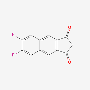 molecular formula C13H6F2O2 B15506045 6,7-Difluoro-1H-cyclopenta[b]naphthalene-1,3(2H)-dione 