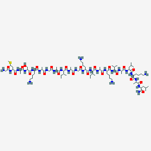 molecular formula C88H162N26O22S B15506084 H-Gly-DL-Met-DL-Ala-DL-Ser-DL-Lys-DL-Ala-Gly-DL-Ala-DL-xiIle-DL-Ala-Gly-DL-Lys-DL-xiIle-DL-Ala-DL-Lys-DL-Val-DL-Ala-DL-Leu-DL-Lys-DL-Ala-DL-Leu-NH2 