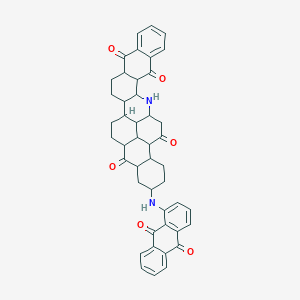 molecular formula C45H42N2O6 B15506094 24-[(9,10-Dioxoanthracen-1-yl)amino]-16-azaoctacyclo[18.10.2.02,15.05,14.07,12.017,31.021,26.028,32]dotriaconta-7,9,11-triene-6,13,19,27-tetrone 