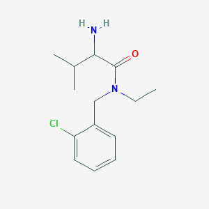 2-amino-N-[(2-chlorophenyl)methyl]-N-ethyl-3-methylbutanamide