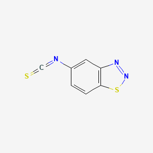 molecular formula C7H3N3S2 B15506153 5-Isothiocyanato-1,2,3-benzothiadiazole 