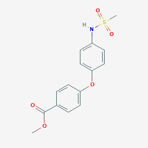 molecular formula C15H15NO5S B15506205 Methyl 4-(4-(methylsulfonamido)phenoxy)benzoate 