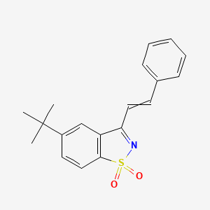 (E)-5-(tert-Butyl)-3-styrylbenzo[d]isothiazole 1,1-dioxide