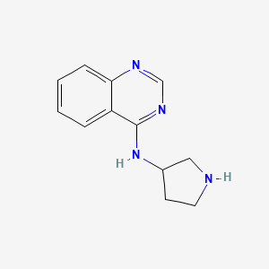 molecular formula C12H14N4 B15506231 N-pyrrolidin-3-ylquinazolin-4-amine 