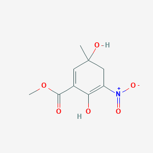 molecular formula C9H11NO6 B15506320 Methyl 3-nitro-5-methylgentisate 