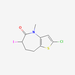 2-Chloro-6-iodo-4-methyl-4,6,7,8-tetrahydro-5H-thieno[3,2-b]azepin-5-one