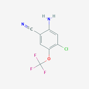 Benzonitrile, 2-amino-4-chloro-5-(trifluoromethoxy)-