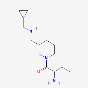 molecular formula C15H29N3O B15506440 2-Amino-1-[3-[(cyclopropylmethylamino)methyl]piperidin-1-yl]-3-methylbutan-1-one 