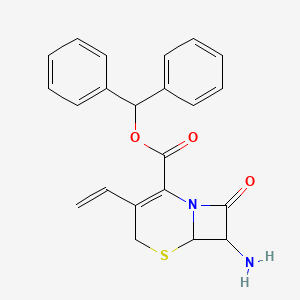 Benzhydryl 7-amino-3-ethenyl-8-oxo-5-thia-1-azabicyclo[4.2.0]oct-2-ene-2-carboxylate