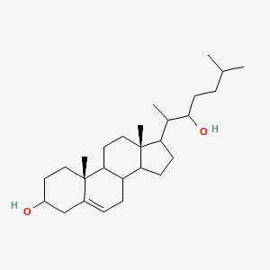 molecular formula C27H46O2 B15506519 (10R,13S)-17-(3-hydroxy-6-methylheptan-2-yl)-10,13-dimethyl-2,3,4,7,8,9,11,12,14,15,16,17-dodecahydro-1H-cyclopenta[a]phenanthren-3-ol 