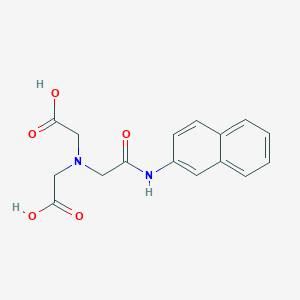 molecular formula C16H16N2O5 B15506526 2-[(Carboxymethyl)({[(naphthalen-2-yl)carbamoyl]methyl})amino]acetic acid CAS No. 88949-82-0