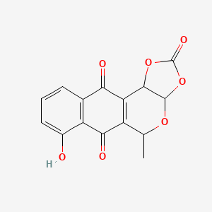 4-hydroxy-17-methyl-12,14,16-trioxatetracyclo[8.7.0.03,8.011,15]heptadeca-1(10),3(8),4,6-tetraene-2,9,13-trione