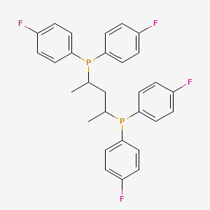 molecular formula C29H26F4P2 B15506636 (2R,4R)-Pentane-2,4-diylbis(bis(4-fluorophenyl)phosphine) 