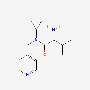 2-amino-N-cyclopropyl-3-methyl-N-(pyridin-4-ylmethyl)butanamide