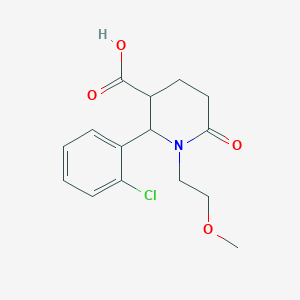 (2R,3R)-2-(2-chlorophenyl)-1-(2-methoxyethyl)-6-oxopiperidine-3-carboxylic acid