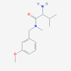 molecular formula C14H22N2O2 B15506719 2-amino-N-[(3-methoxyphenyl)methyl]-N,3-dimethylbutanamide 