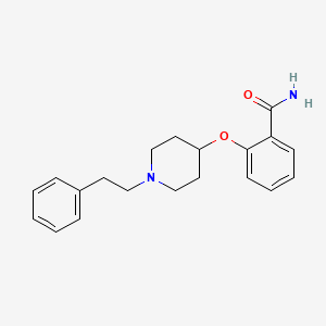 molecular formula C20H24N2O2 B15506727 2-((1-Phenethylpiperidin-4-yl)oxy)benzamide 