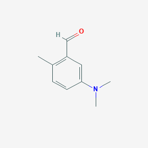 molecular formula C10H13NO B15506741 2-Methyl-4-(N,N-dimethylamino)benzaldehyde; 2-Methyl-4-(dimethylamino)benzaldehyde 