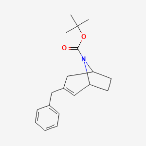 molecular formula C19H25NO2 B15506810 8-Boc-3-benzyl-8-aza-bicyclo[3.2.1]oct-2-ene 