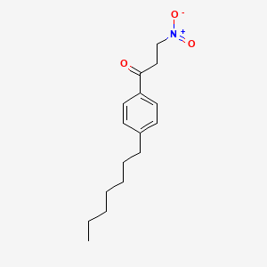 1-(4-Heptylphenyl)-3-nitropropan-1-one