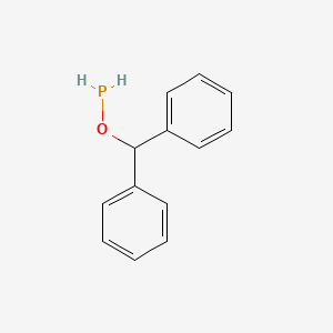 molecular formula C13H13OP B15506884 Benzhydryloxyphosphane 