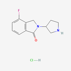 4-fluoro-2-pyrrolidin-3-yl-3H-isoindol-1-one;hydrochloride